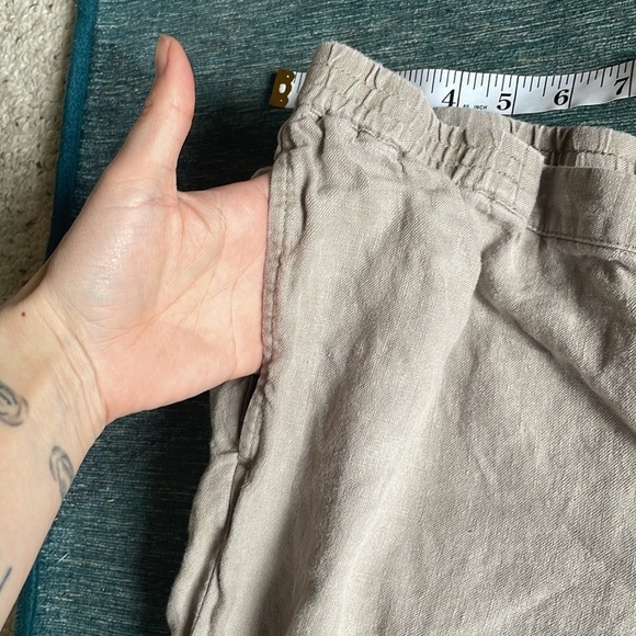J Jill Casual Tan Linen Pants - Picture 6 of 9